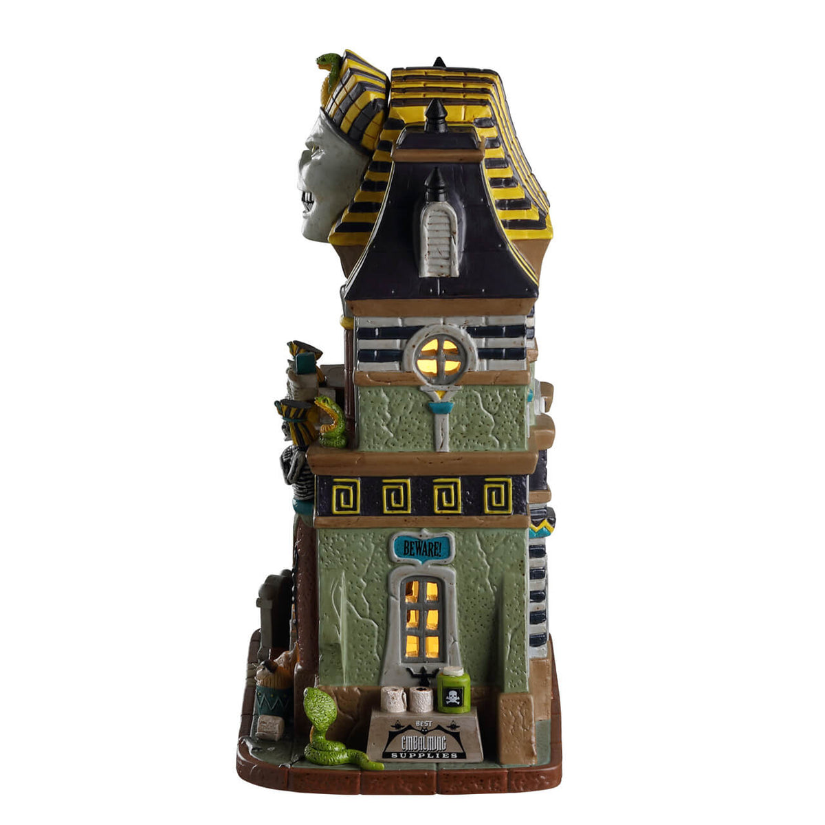LEMAX That's A Wrap Mummy Mortuary #25850 - Spooky Town Halloween Decor Building