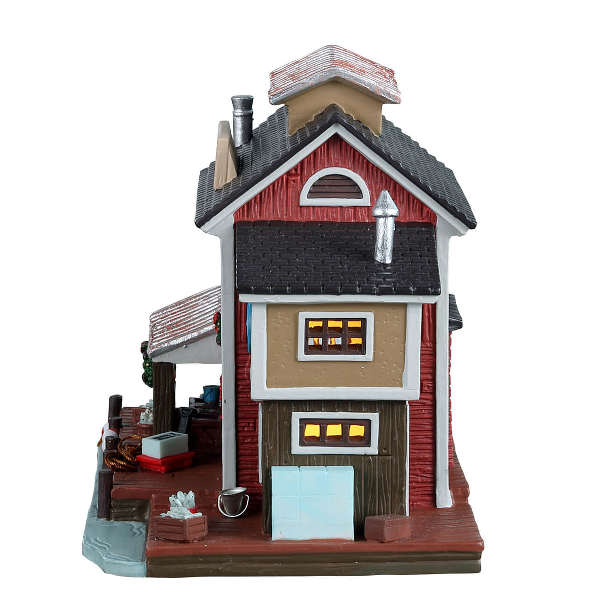 Lemax Lighted Christmas Village Building Moore's Fish Packing Co. – House of Holiday