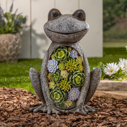 18.3 in. Polyresin Frog Sculpture