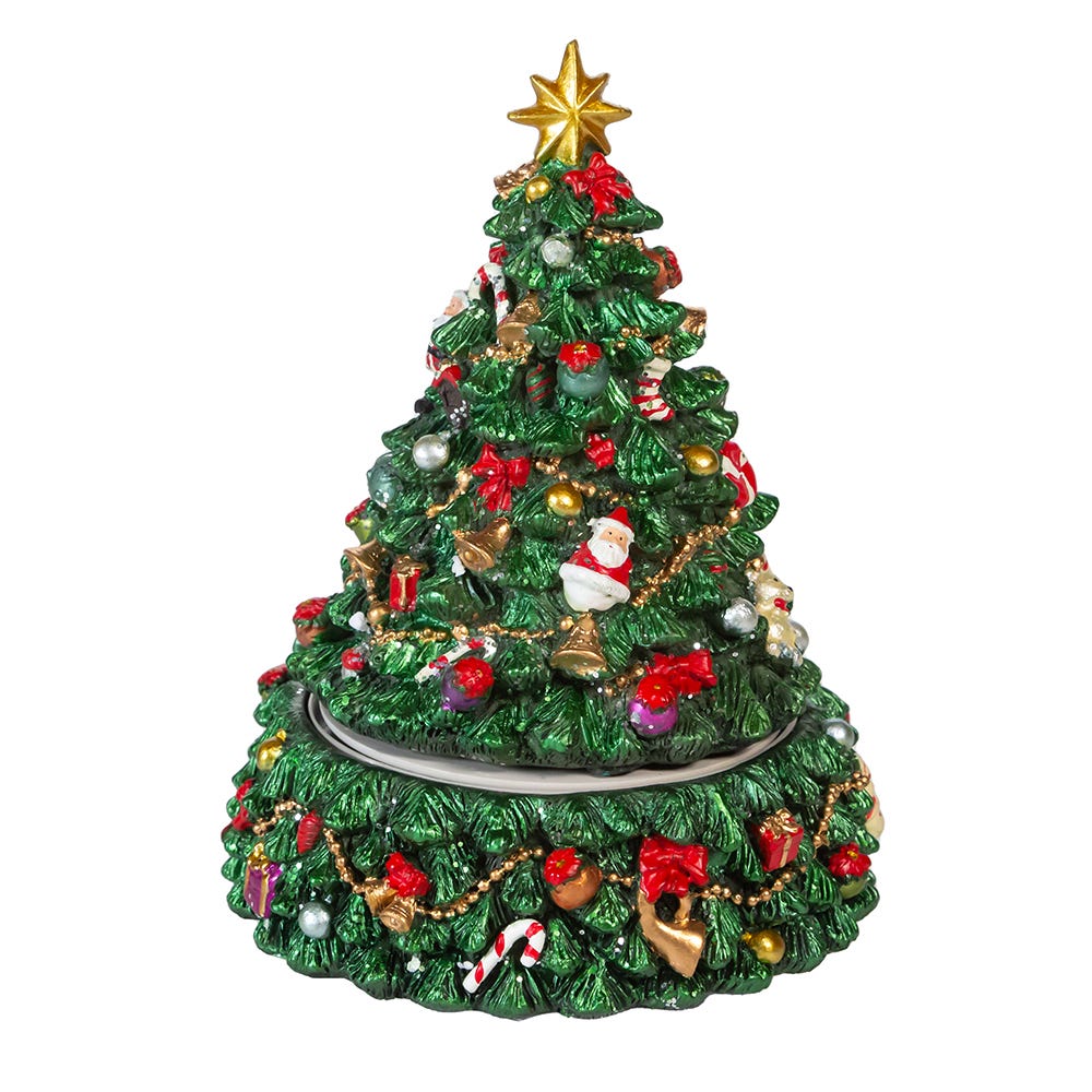 Kurt S. Adler Christmas Tree Revolving Music Box