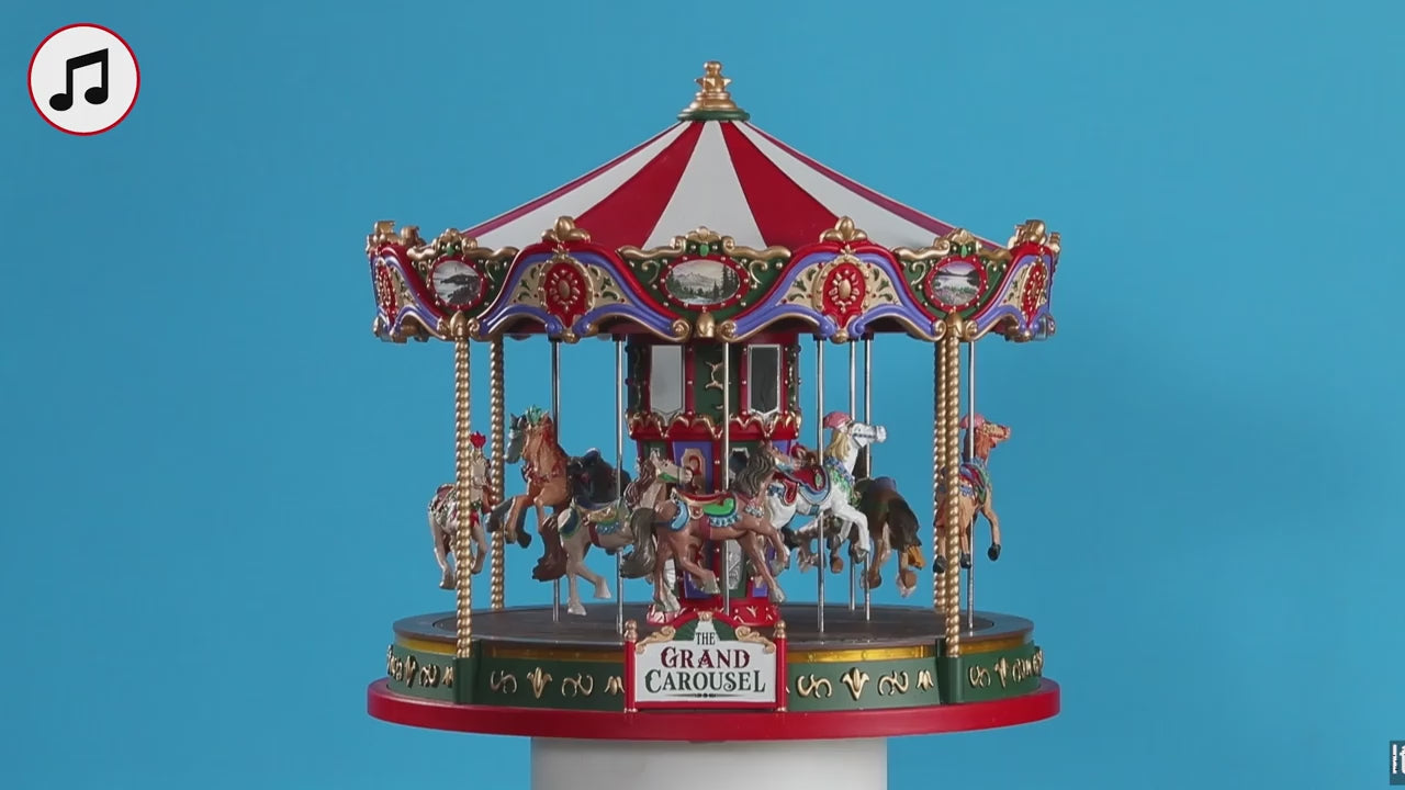 LEMAX The Grand Carousel, with 4.5V Adaptor #84349 – House of Holiday