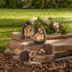 4.5 in Spring Hedgehog Figurines, set of 4