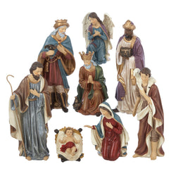 Kurt Adler 9-Inch Resin Nativity Set of 8 Pieces