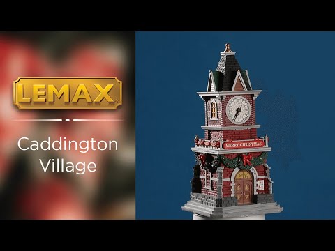 Lemax Village-Sights & Sounds: Christmas Clock Tower-(45735-UK), Résine,  Blanc : : Cuisine et Maison
