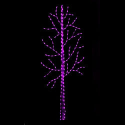 LED 72" HALLOWEEN TREE (PURPLE) #LED-HT72PU *Set of 2*