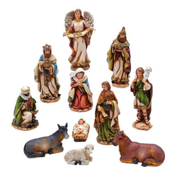 Kurt Adler 6-Inch Nativity Set with 11 Figures