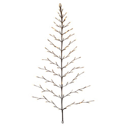 4 Foot Tall Christmas Tree Wall Hanging, 112 Warm White LEDs