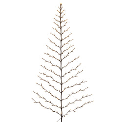 6 Foot Tall Christmas Tree Wall Hanging, 180 Warm White LEDs