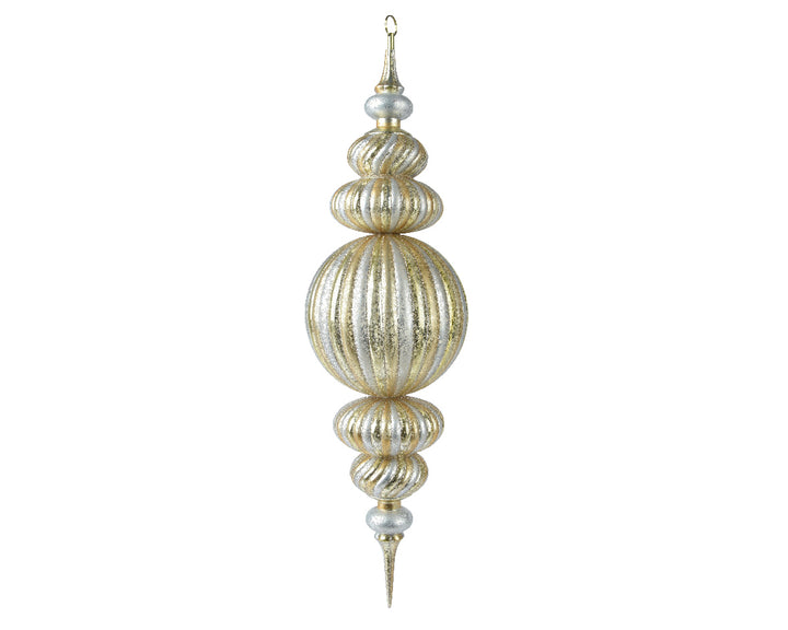 28" Silver/Gold Finial Ornament