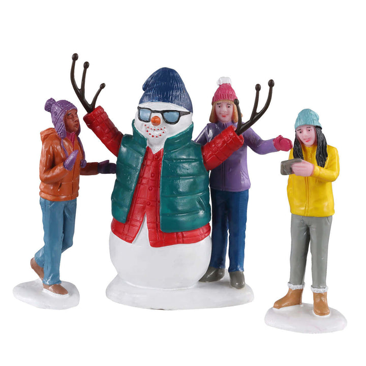 LEMAX Snowman Selfie, set of 3 #02940