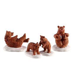 LEMAX Bear Family Snow Day, set of 4 #02943
