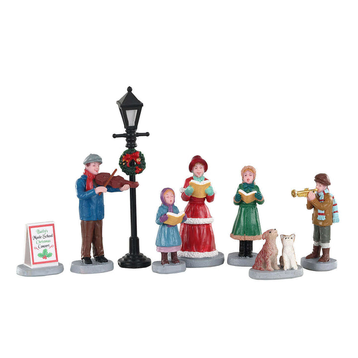 LEMAX Baily's Music School Carolers, set of 8 #02949