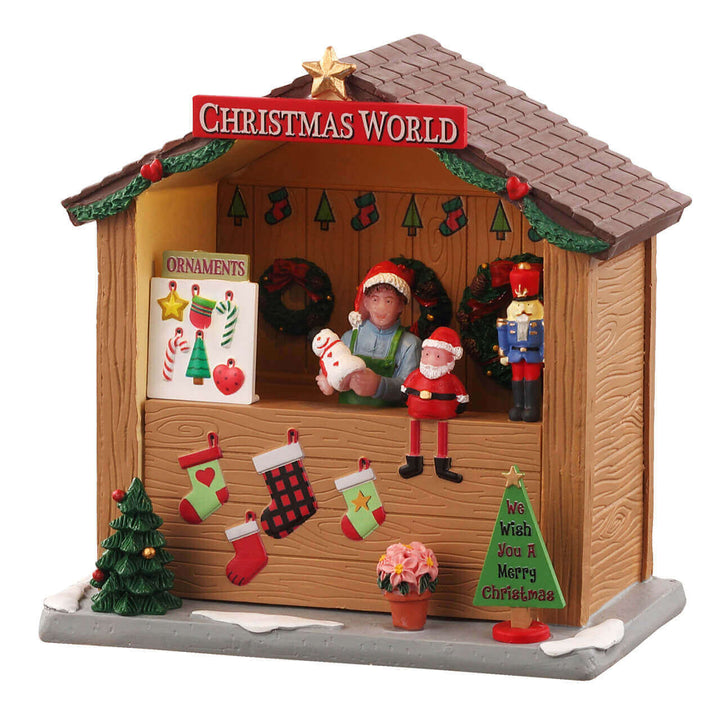 LEMAX Christmas World Booth, AC Adaptable #14907