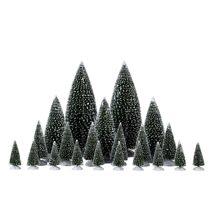 LEMAX Assorted Pine Trees, set of 21 #04768