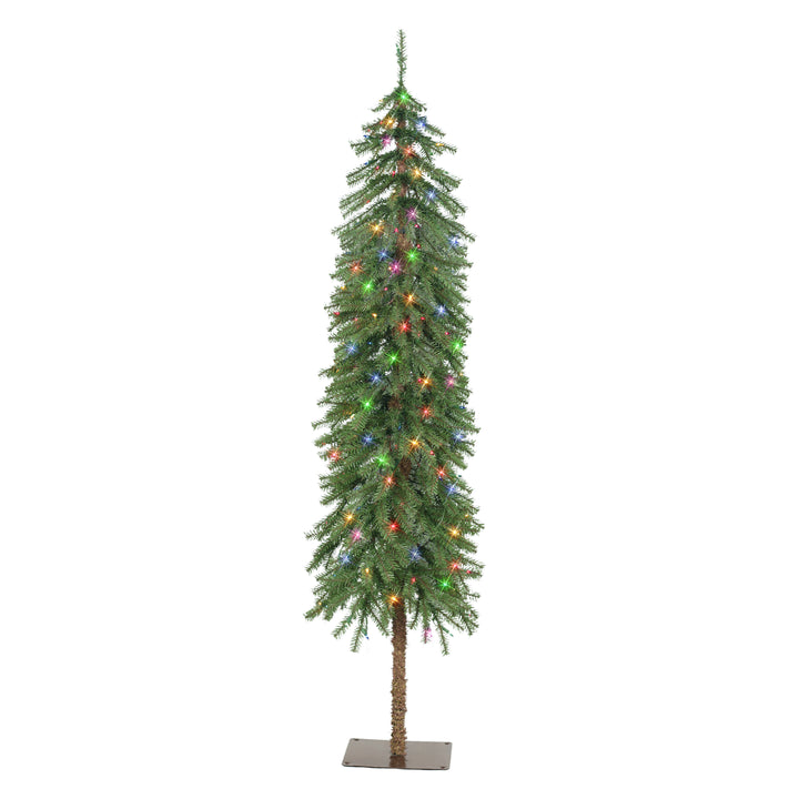 6 ft Pre-Lit Multi-Color Alpine Artificial Tree AEGA-60M2