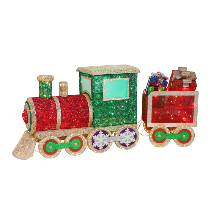 68" Pre-Lit Outdoor Wire Frame Train YD3775LA