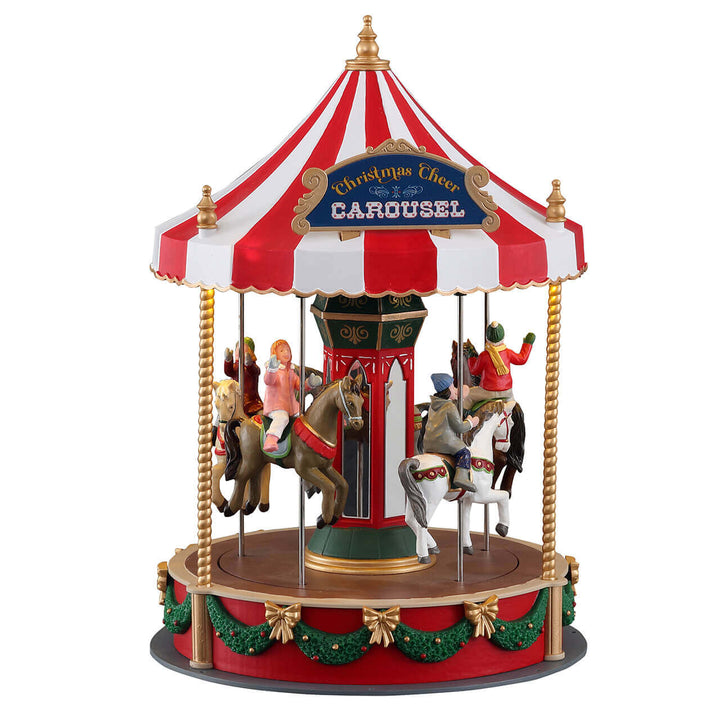 LEMAX Christmas Cheer Carousel, Battery Operated (4.5V) #14821