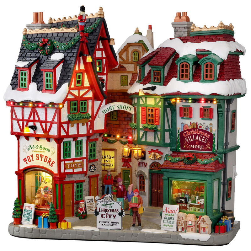 Set Di 2 Figurine Lemax Christmas Village 62451 | Abitanti In Resina Per Villaggio Natalizio | 7,8x14,5x4,3 Cm - 4