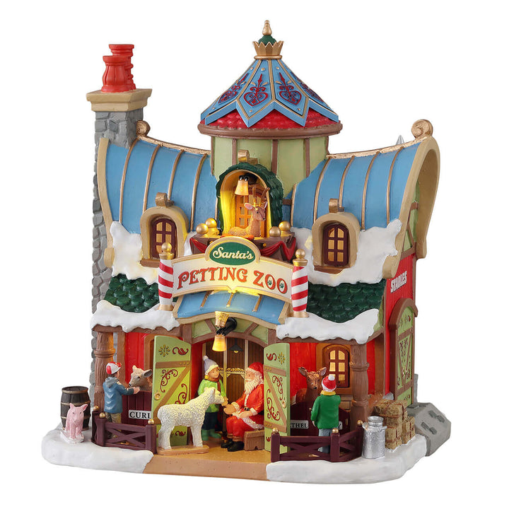 LEMAX Santa's Petting Zoo, Battery Operated (4.5V) #15792