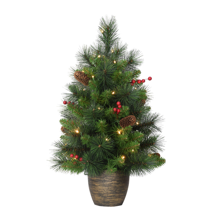 2ft Pre-Lit Table Top Christmas Tree