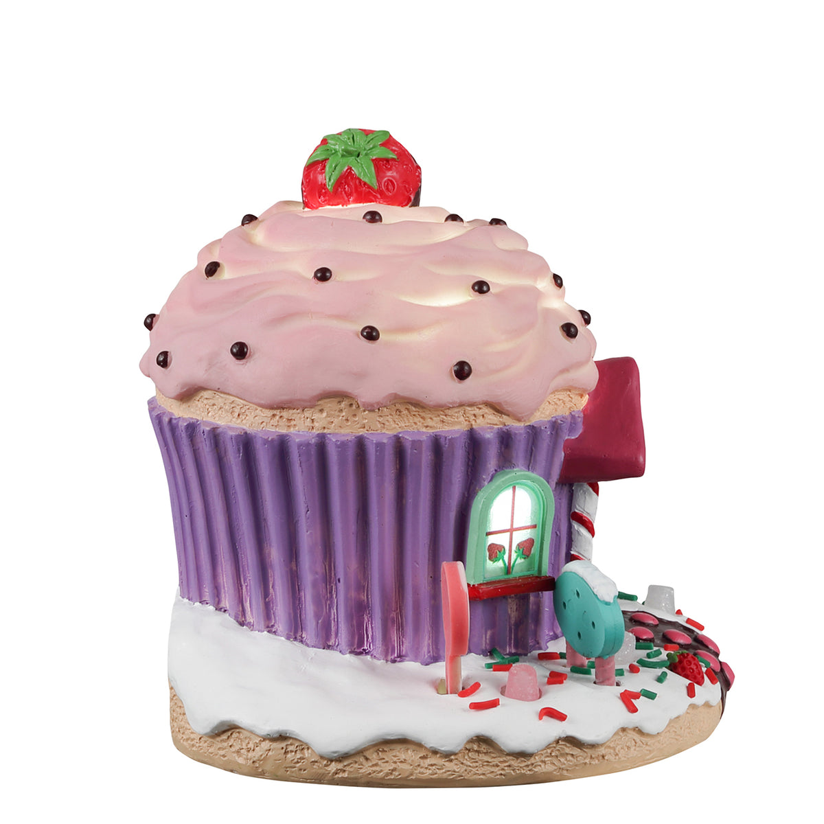 Lemax Strawberry Bungalow Lighted Table Accent #24041
