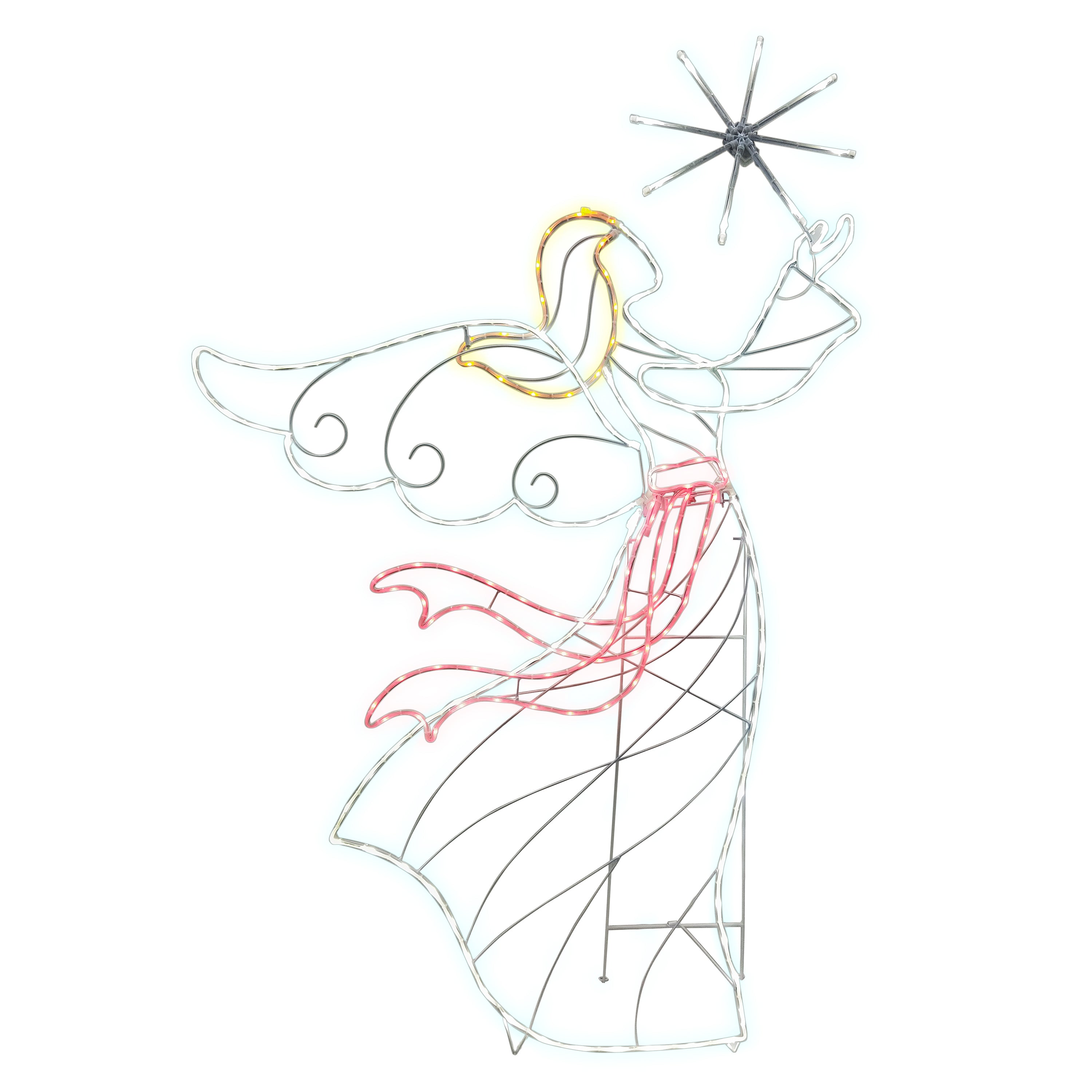 60 in Angel 220 Warm White LED Lights UL Listed Adaptor 315A-YD1526L