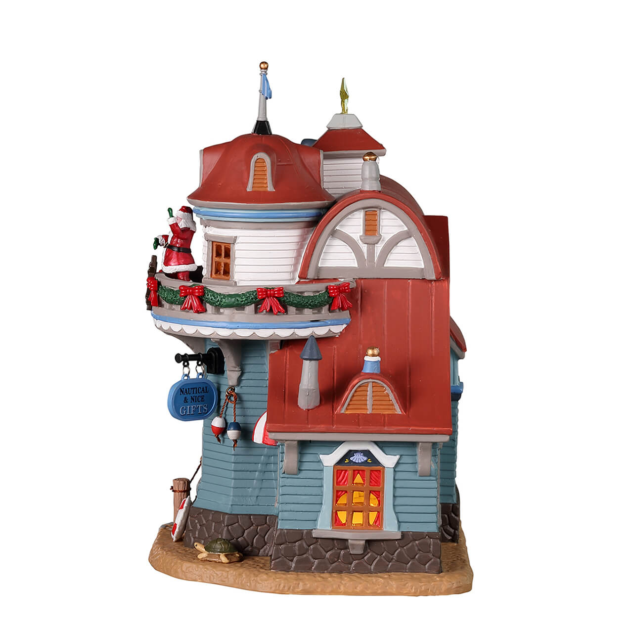 LEMAX Seaside Santa Christmas Shoppe #25909