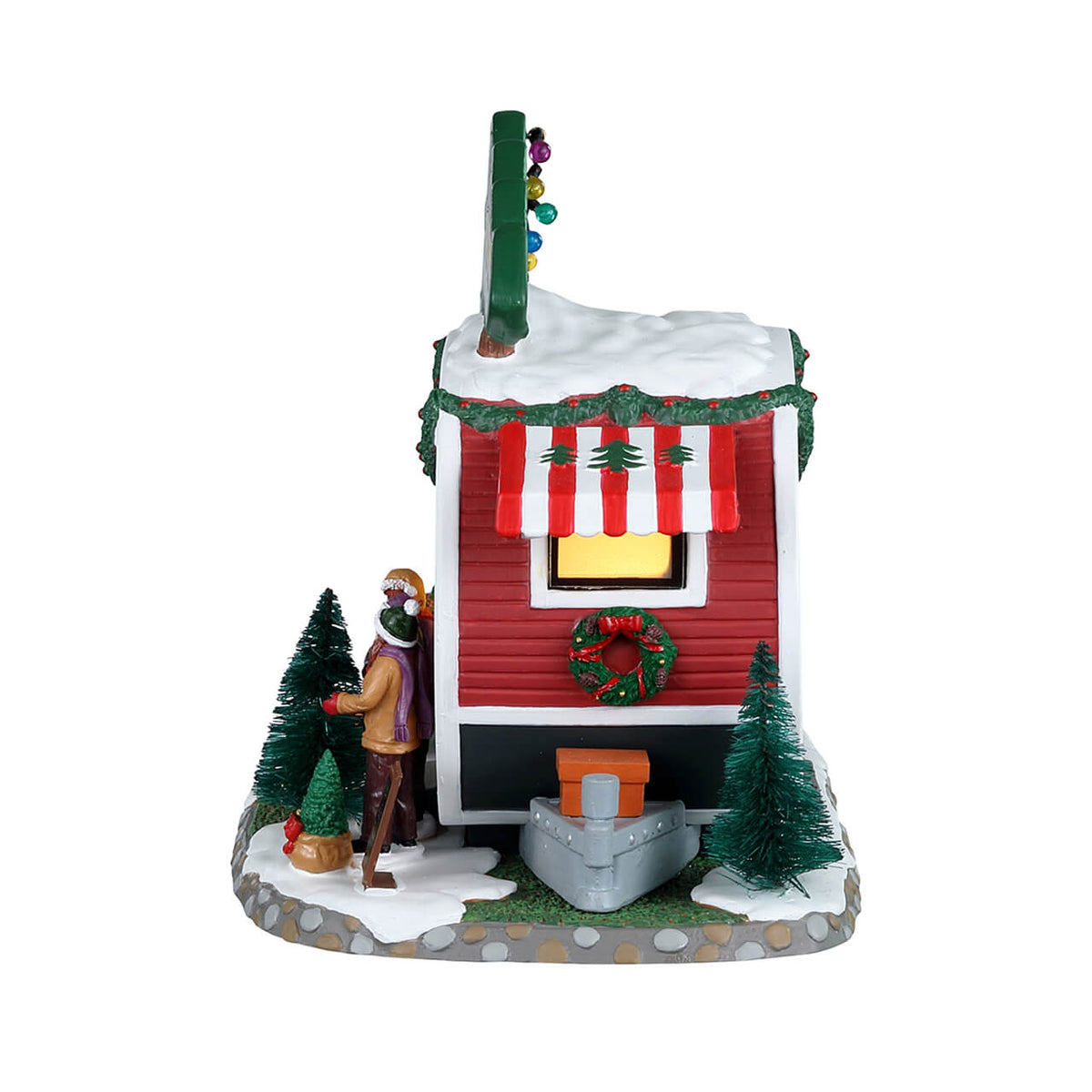 Lemax Farm Fresh Christmas Trees Lighted Building #25928