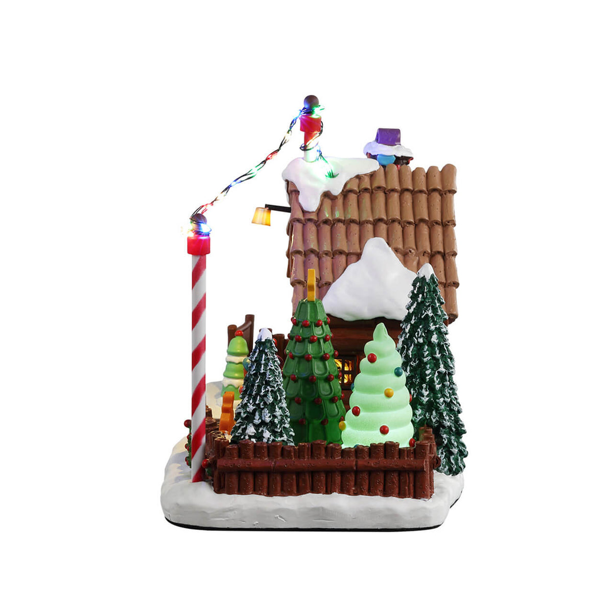 Lemax Lou's Tree Farm Lighted Building Battery Operated #25951