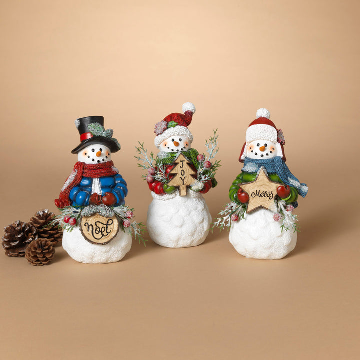 7.7" Holiday Snowman Figure, 3 Assorted # 2690740