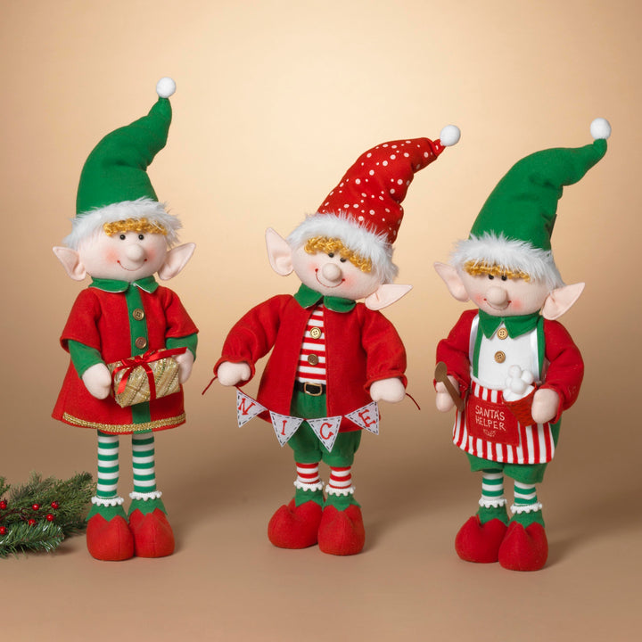 21" Animated Plush Standing Elf with USB Adapter, 3 Assorted # 2745460