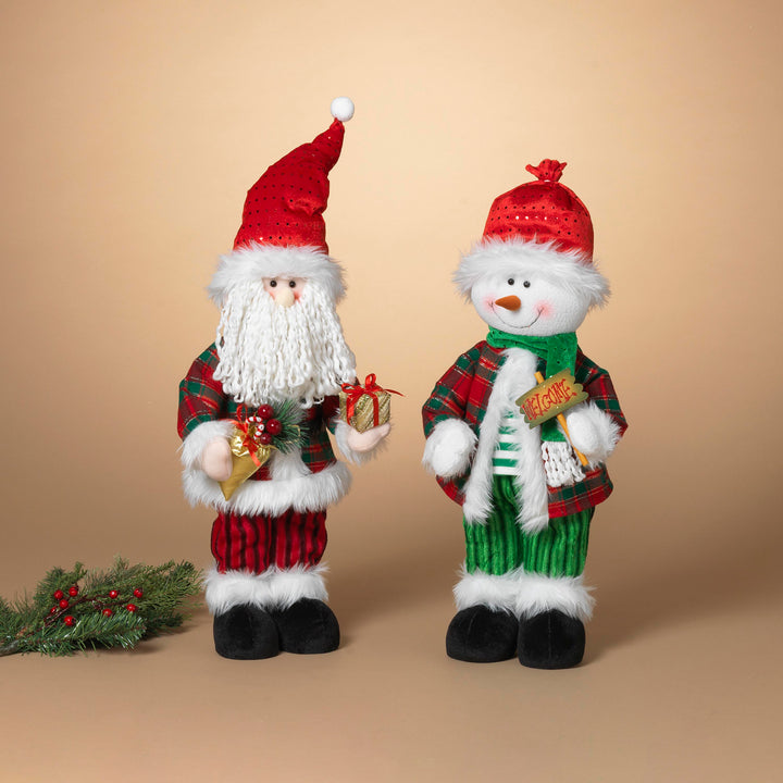 20" Animated Santa/Snowman with USB Adapter, 2 Assorted # 2745490