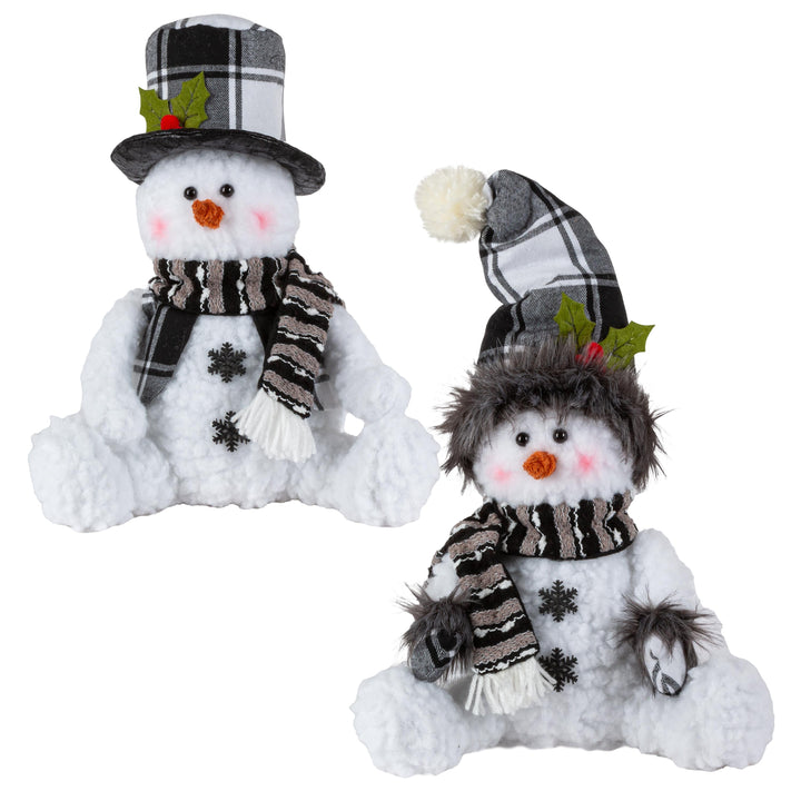 11" Black & White Snowman, 2 Assorted # 2746610