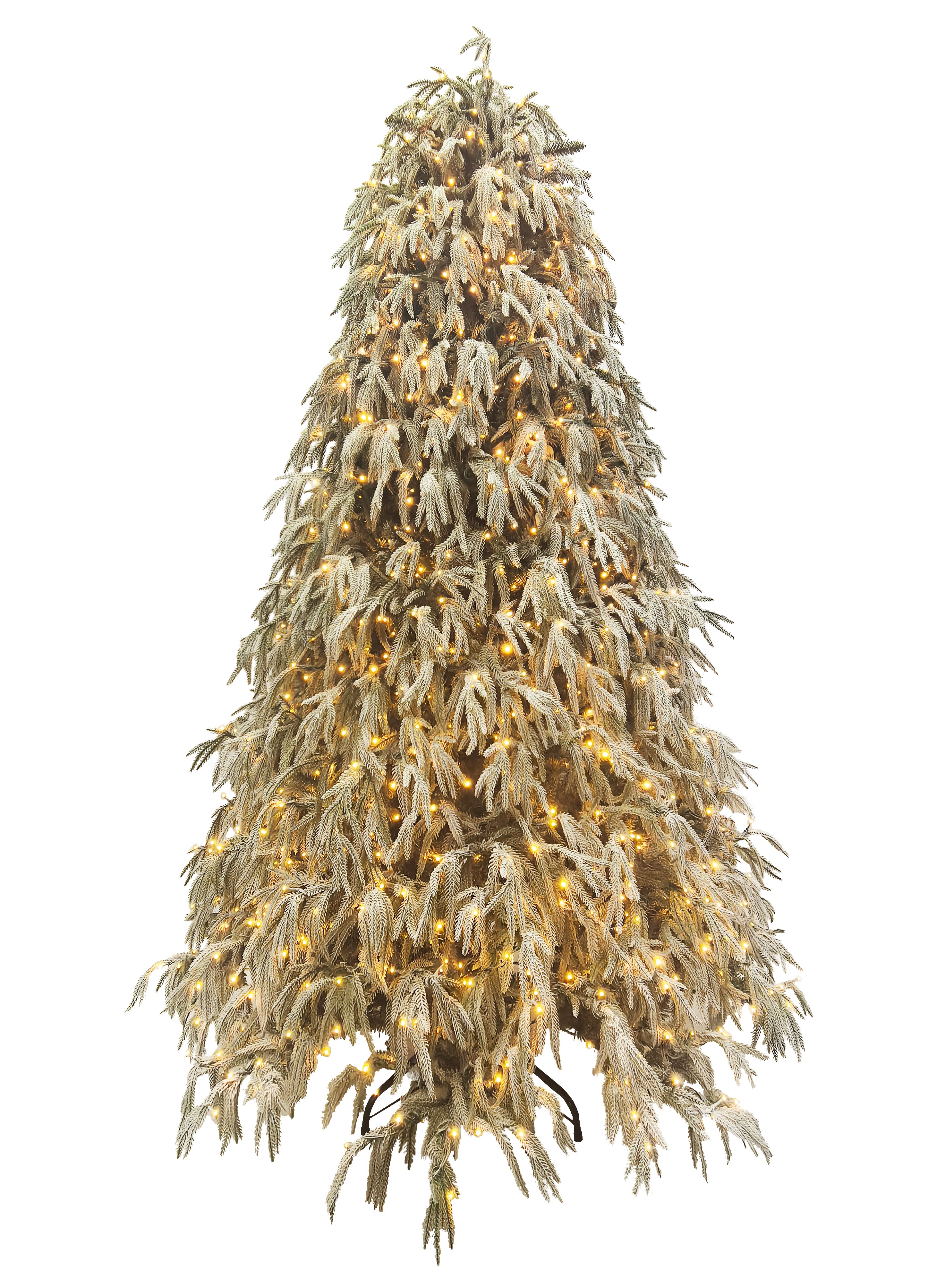 Puleo International 7.5ft Real Touch/Soft PE/PVC Flocked Green Tree #277-5838-TF75QLDF3KZ17-TW