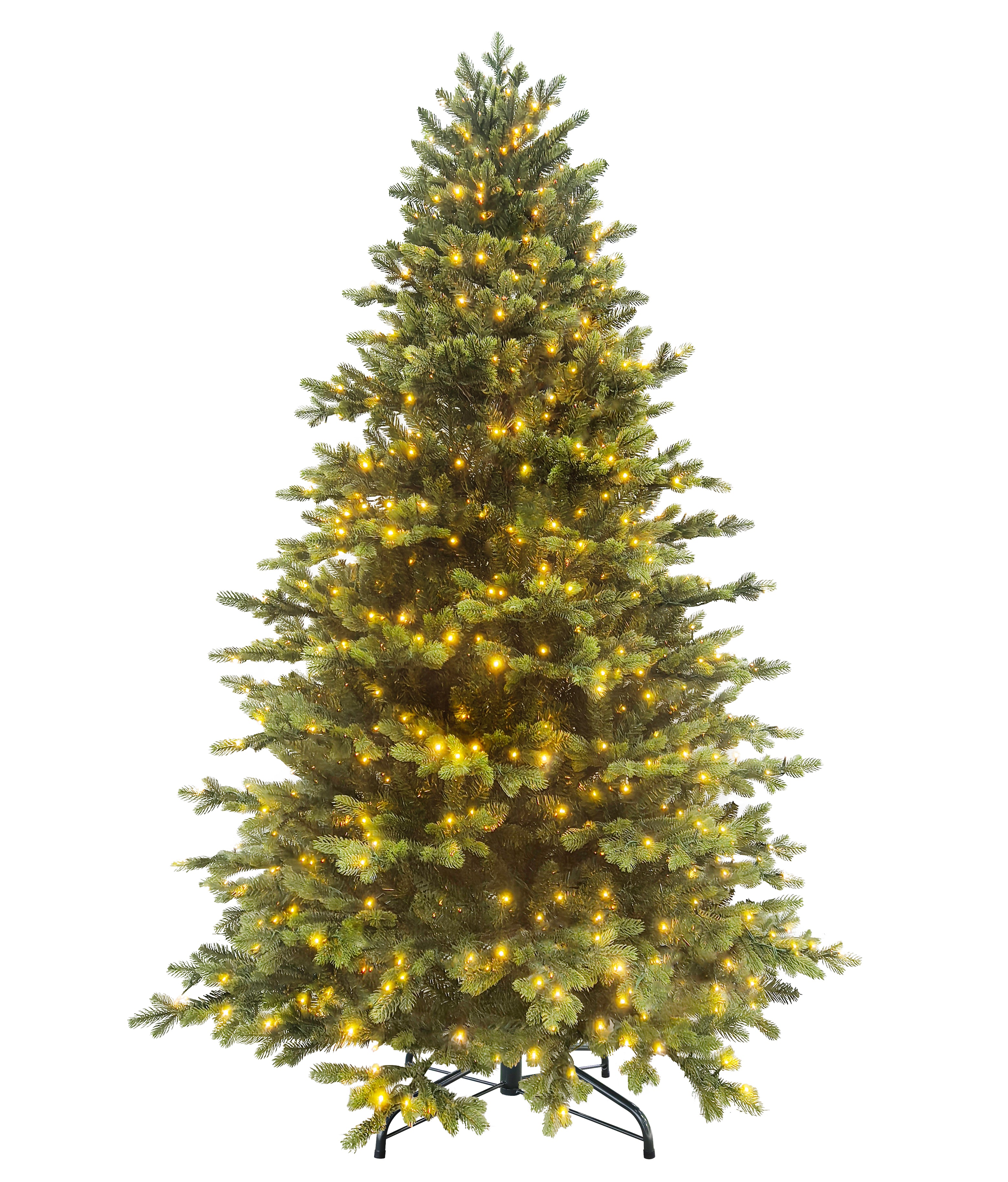 Puleo International 6.5ft Pre-Lit Aurora Green PE/PVC Tree #277-AURG-65LDF3K950-TW