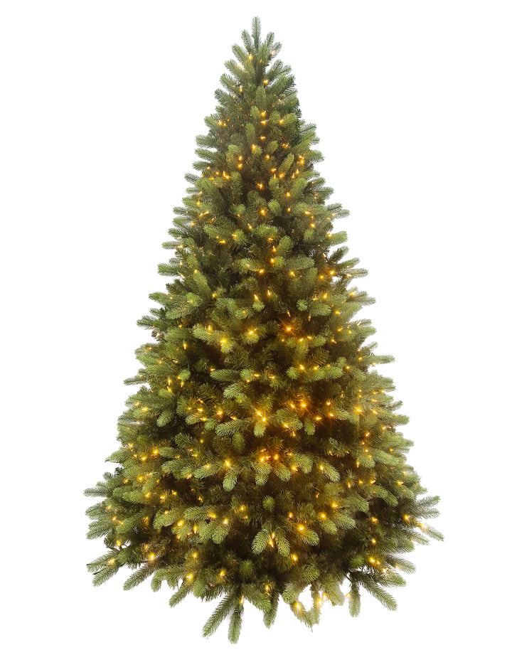 Puleo International 7.5ft Pre-Lit Colorado Spruce PE/PVC Tree #277-COGG2-75F5LDF8-TW