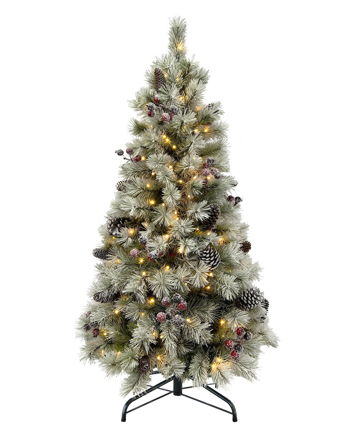 Puleo International 4.5ft Pre-lit Connecticut Tree #277-CON-T45LDF5K2-TW