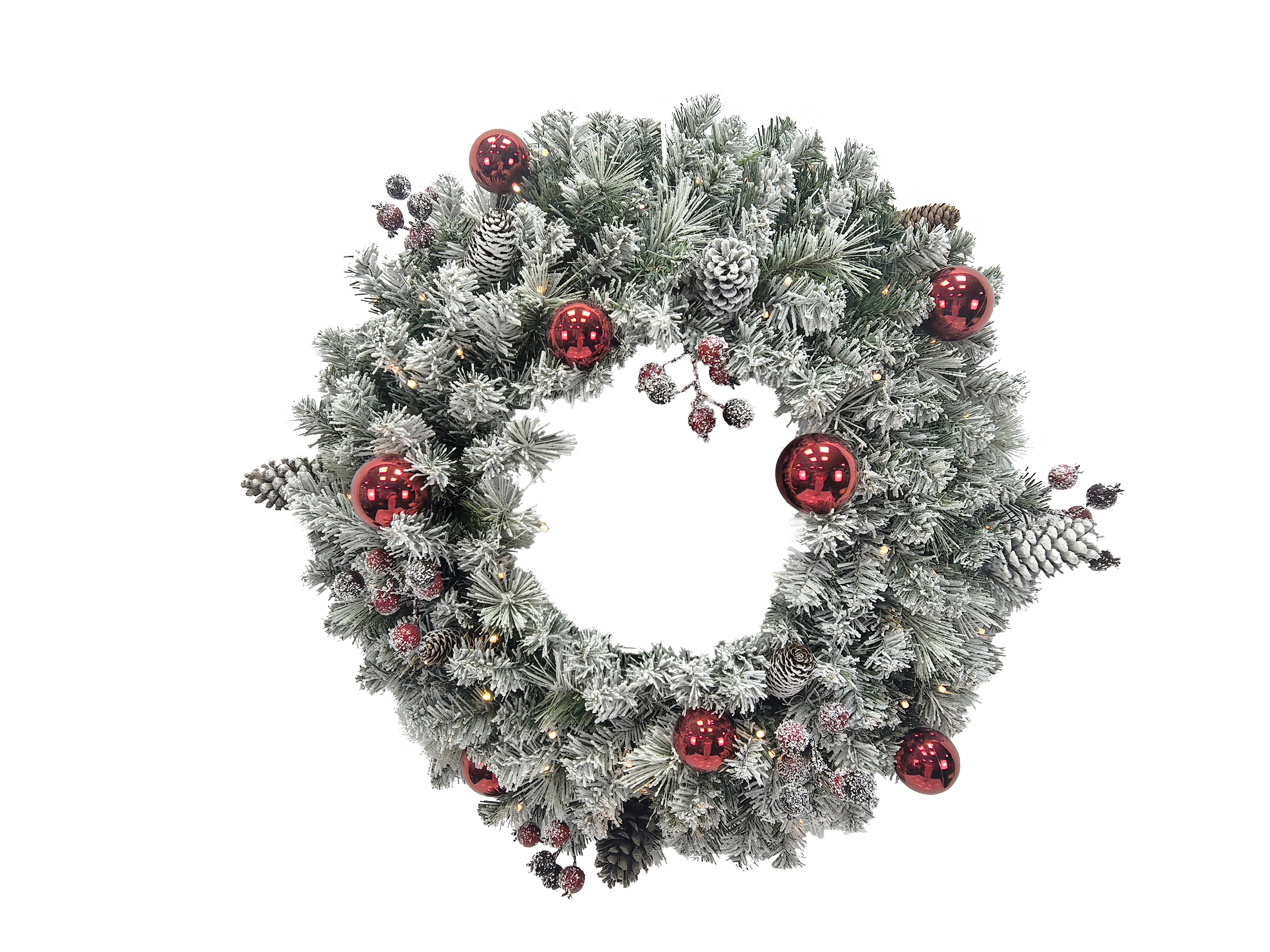 Puleo International 9ft x 12" Pre-lit Connecticut Garland #277-CON1-9/12LDF5K07-BO-TW