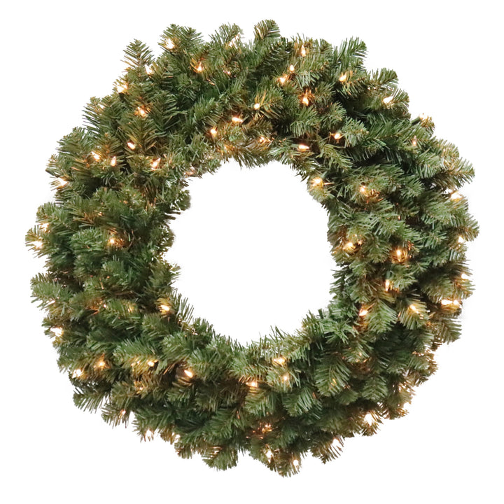 Puleo International 30in Kentucky Pine Wreath in Clear