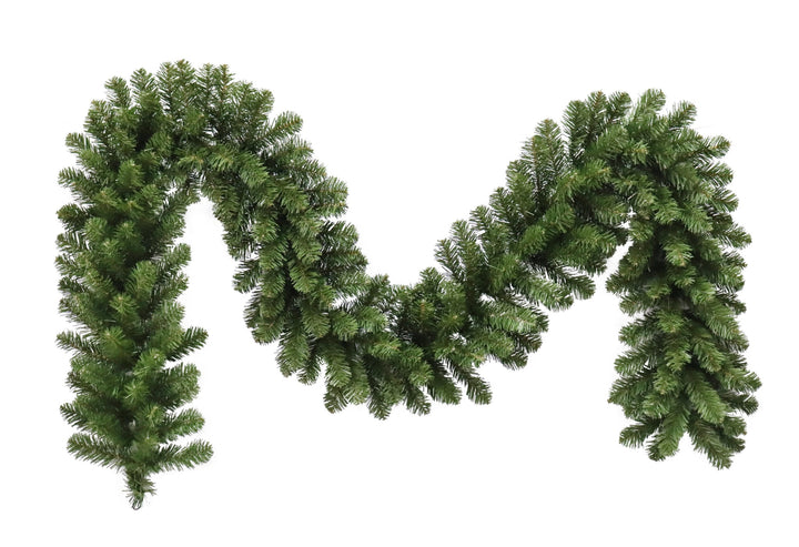 Puleo International 9ft x 12in Kentucky Pine Green Unlit Garland with 220 Tips