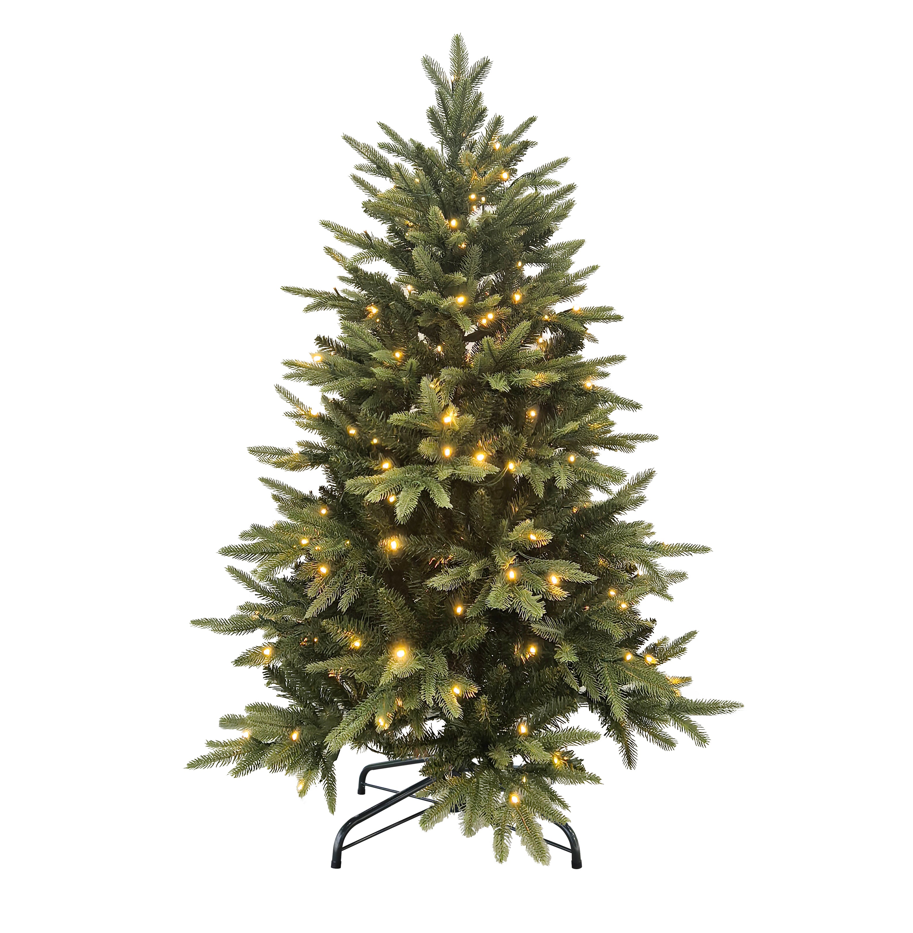 Puleo International 4.5ft Pre-Lit Parque Green PE/PVC Tree #277-PQEG-45LDF5K2-TW