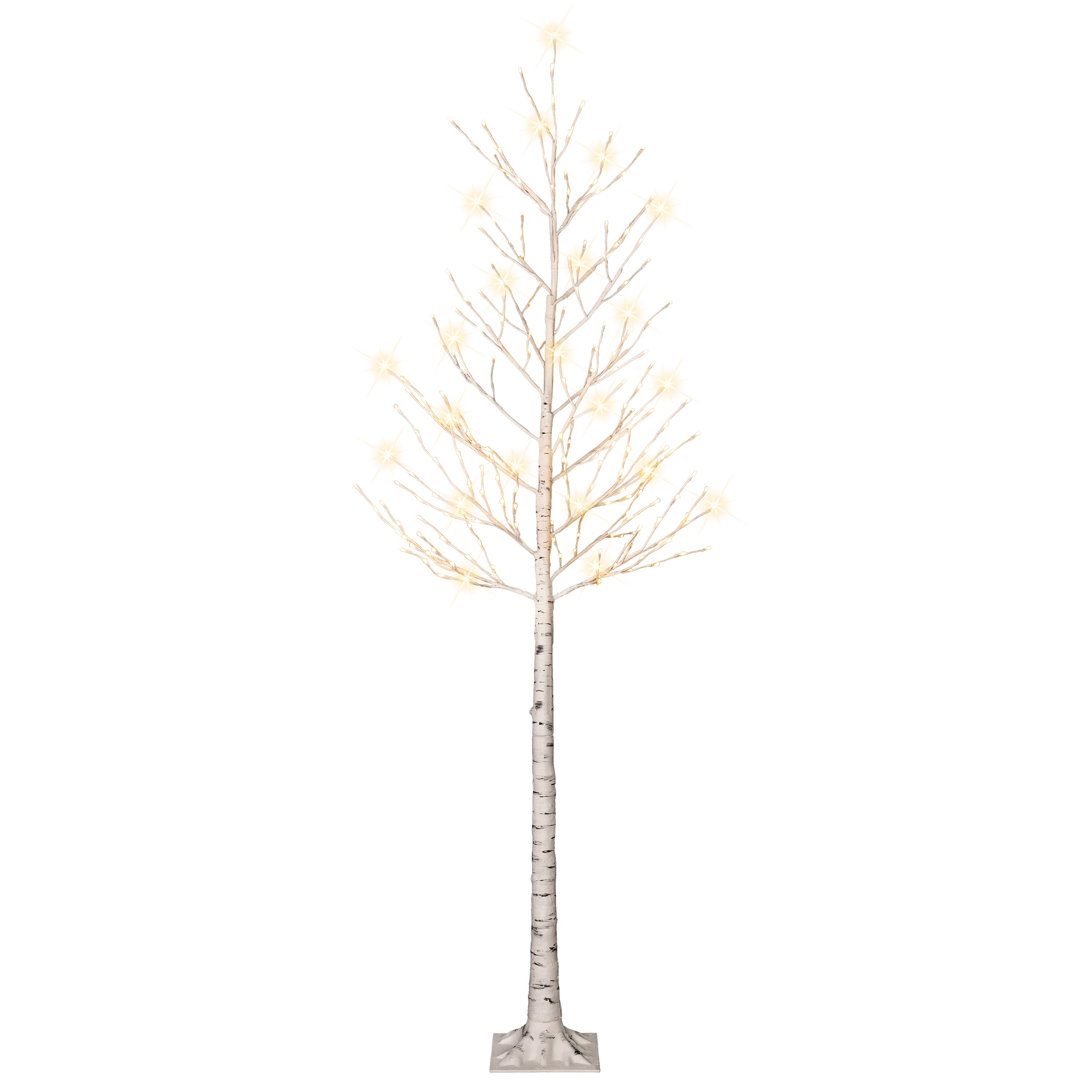 8 ft Pre-Lit White Artificial Twig Tree DE2686LA-80