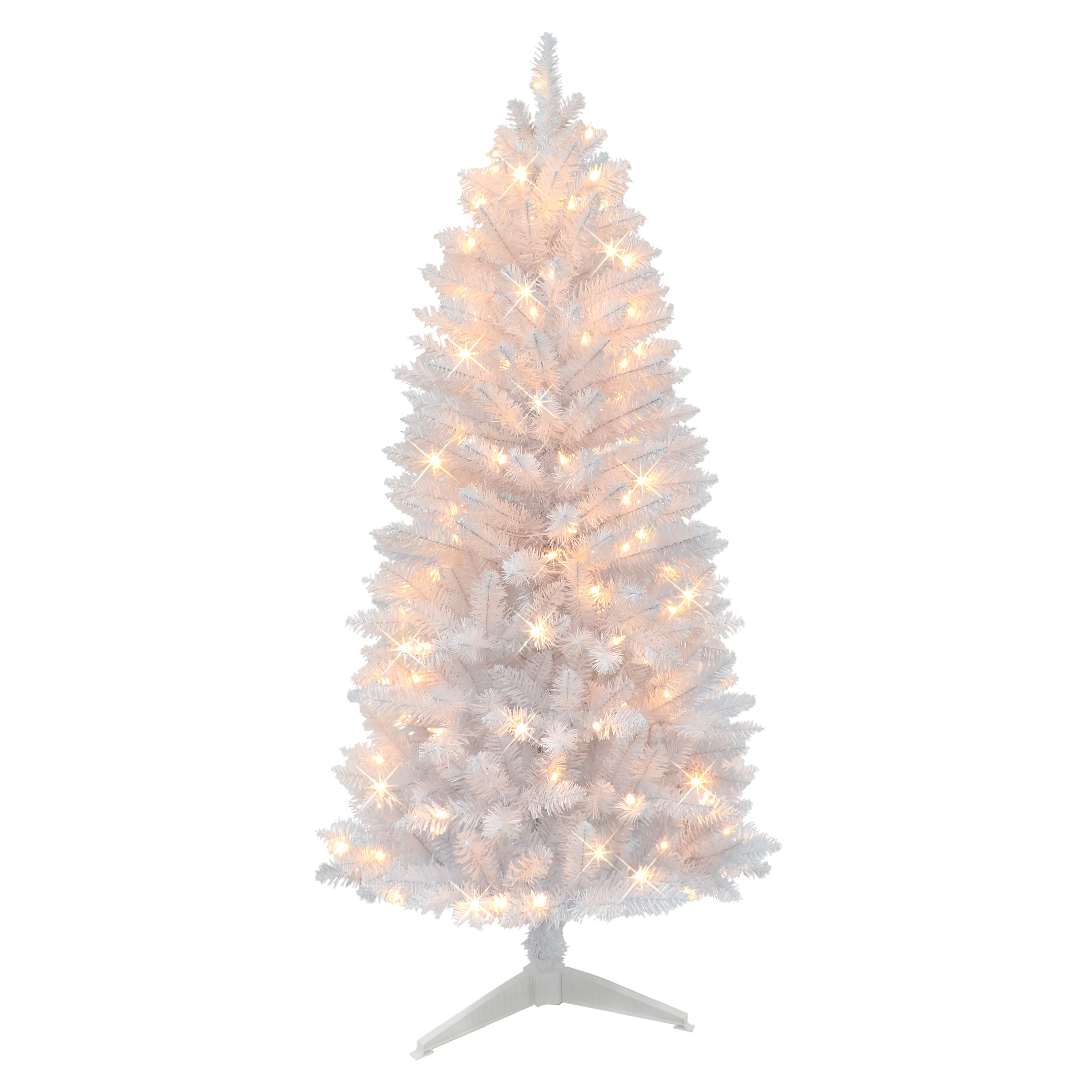 5 ft Pre-Lit White Carson Artificial Pine Tree WH-CPA-50C1