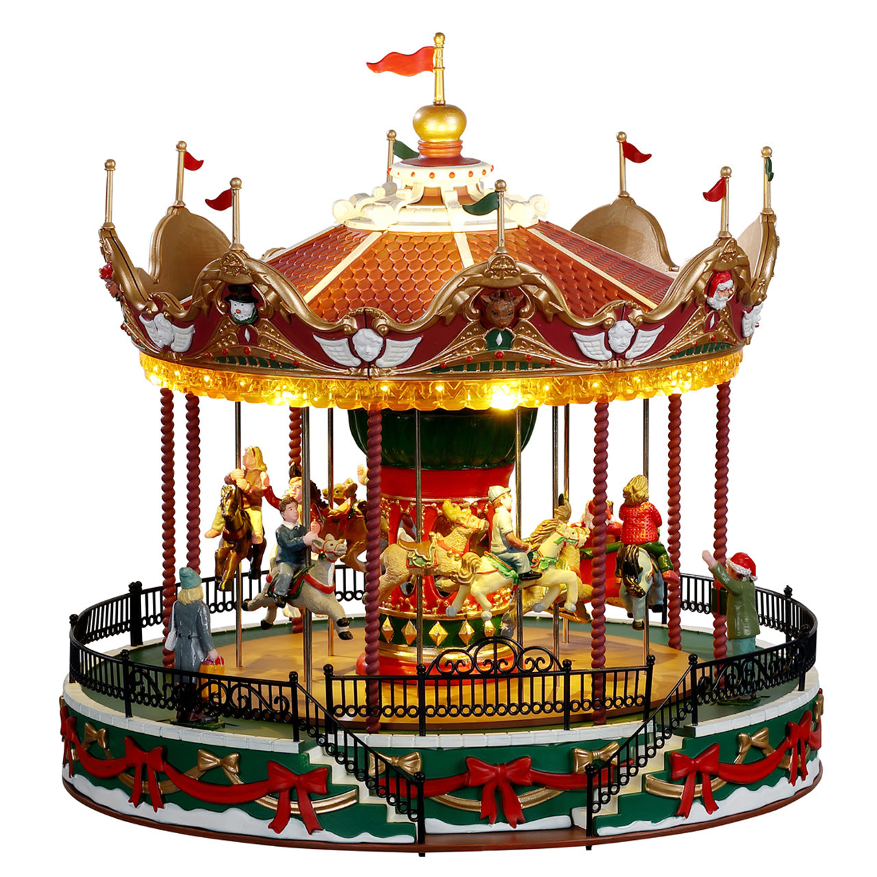 LEMAX Santa Carousel, with 4.5V Adaptor #34682