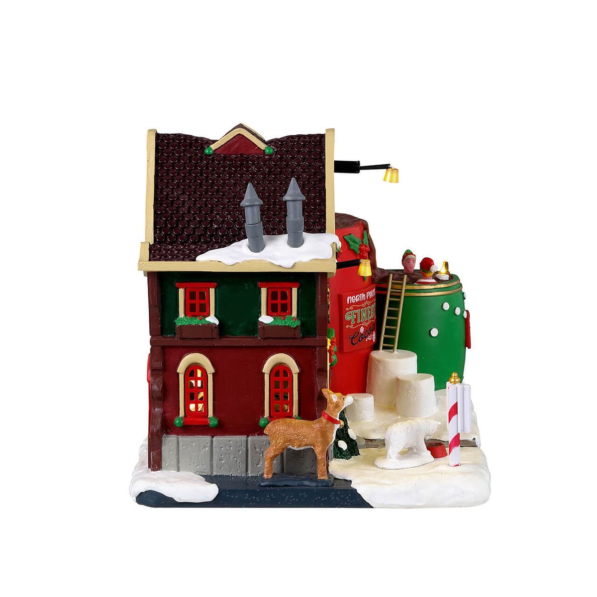 Lemax Hot Chocolate Spa Lighted Building Battery Operated #35070