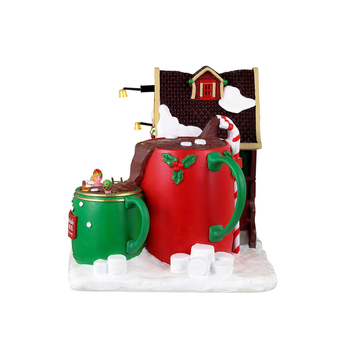 Lemax Hot Chocolate Spa Lighted Building Battery Operated #35070