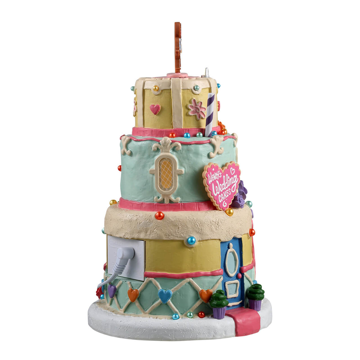 Lemax Wendy's Wedding Cakes Lighted Building Battery Operated #35095