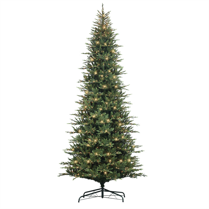 10 ft Pre-Lit Slim Balsam Artificial Fir Tree BFTSLA-100C9