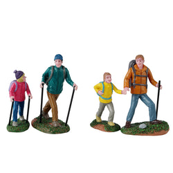 LEMAX Father and Daughter Hikers, set of 4 #42313