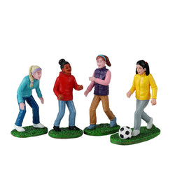 LEMAX Girls Soccer Game , set of 4 #42314